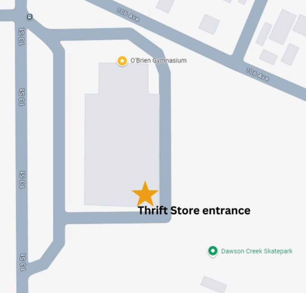 Thrift Store Entrance Map